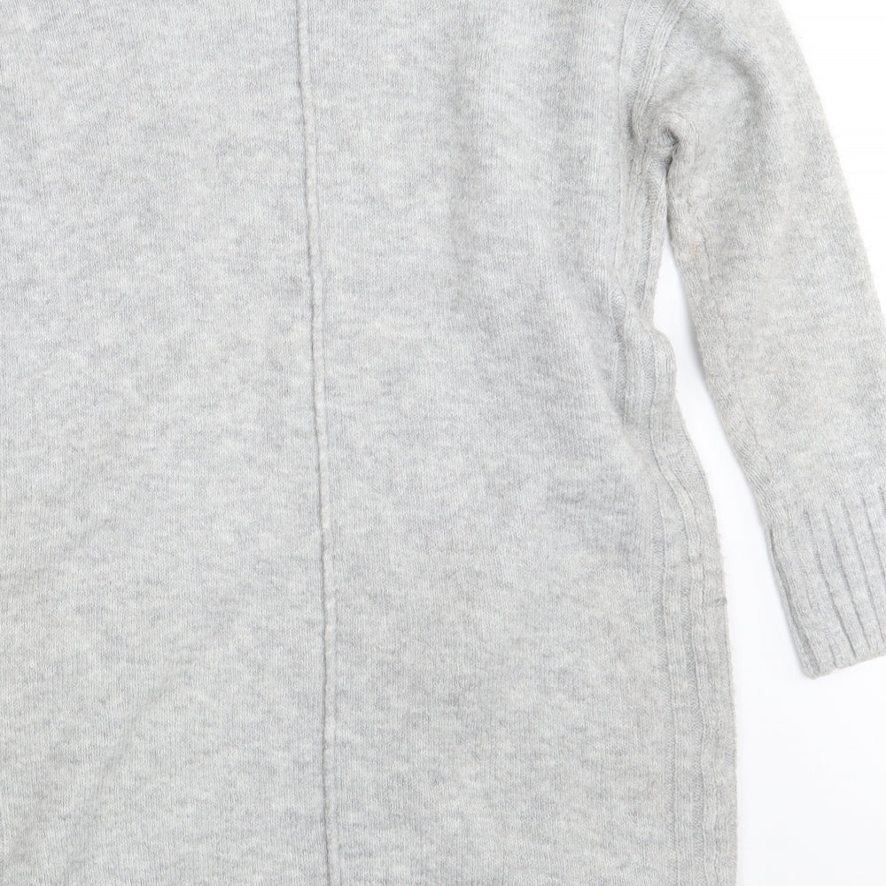 Marks & Spencer Womens Grey Wrap Jumper Size S