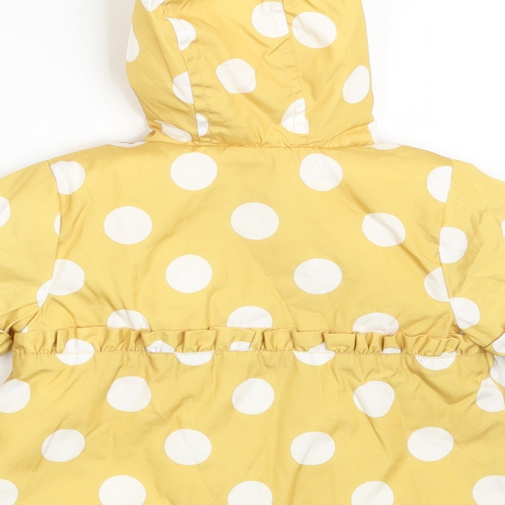 Nutmeg Girls Yellow Polka Dot Jacket Coat Size 0-3 Months