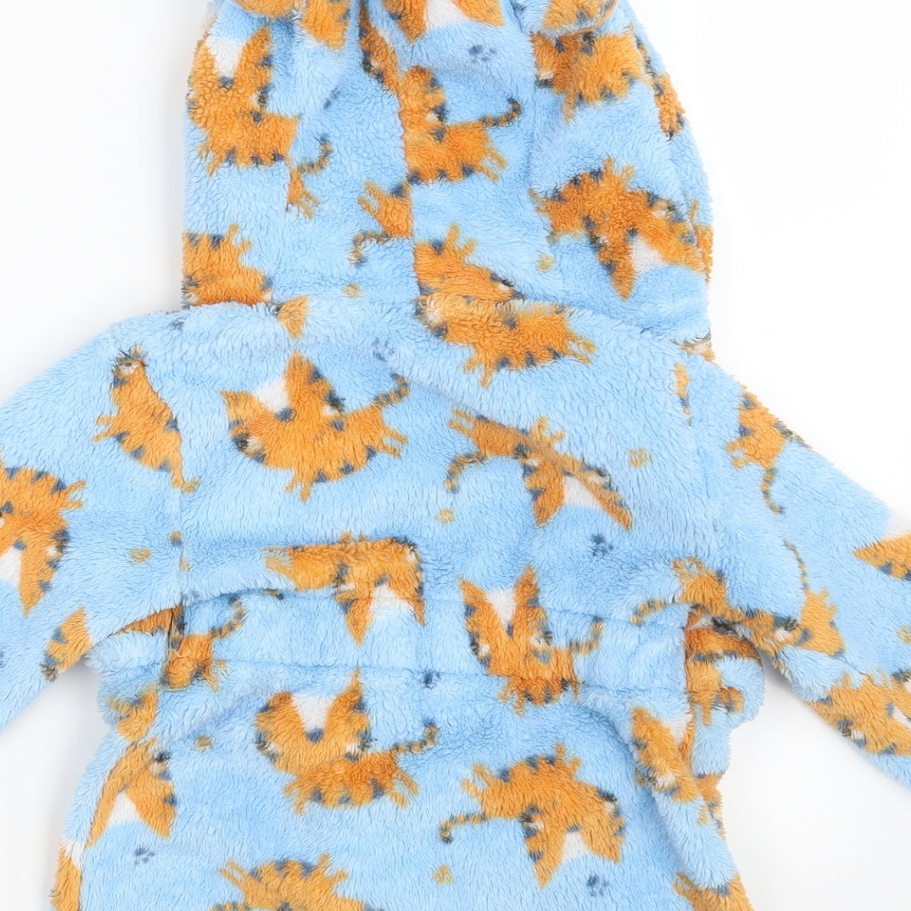 Studio Baby Blue Animal Print Babydoll Robe Size 12-18 Months