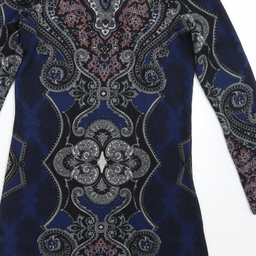 Apricot Womens Multicoloured Paisley T-Shirt Dress Size 10