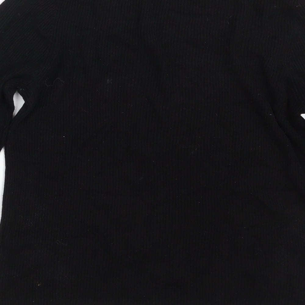 Miss Selfridge Womens Black Pullover Jumper Size 14