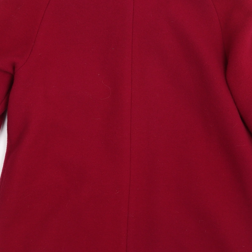David Bury Womens Pink Overcoat Coat Size 12