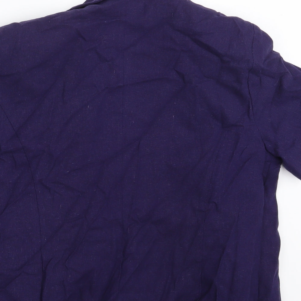 Hudson & Onslow Womens Blue Jacket Blazer Size 12