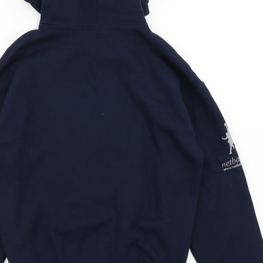 Gildan Womens Blue Pullover Hoodie Size M
