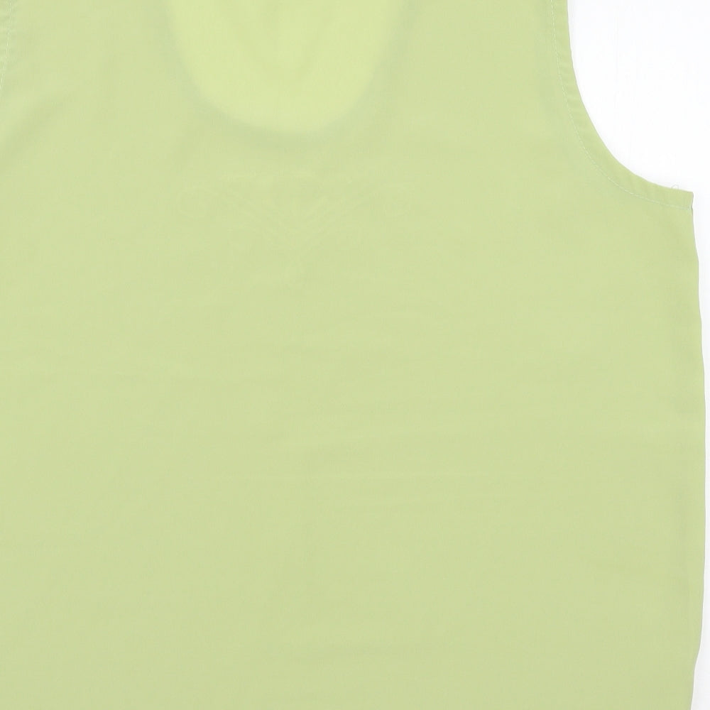 Michael Gold Womens Green Basic Blouse Size 2XL