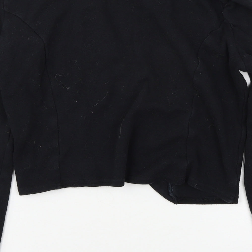 Casual Clothing Girls Black Jersey Jacket Size L