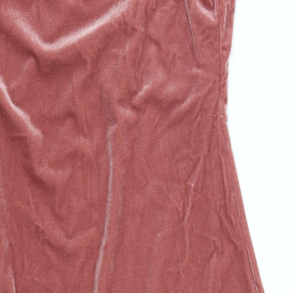 Missguided Womens Pink Fit & Flare Size 10
