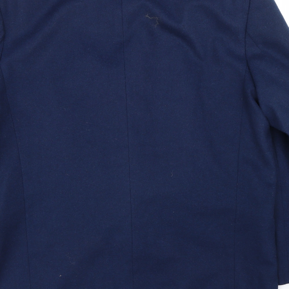 Buttons Mens Blue Jacket Suit Size 44