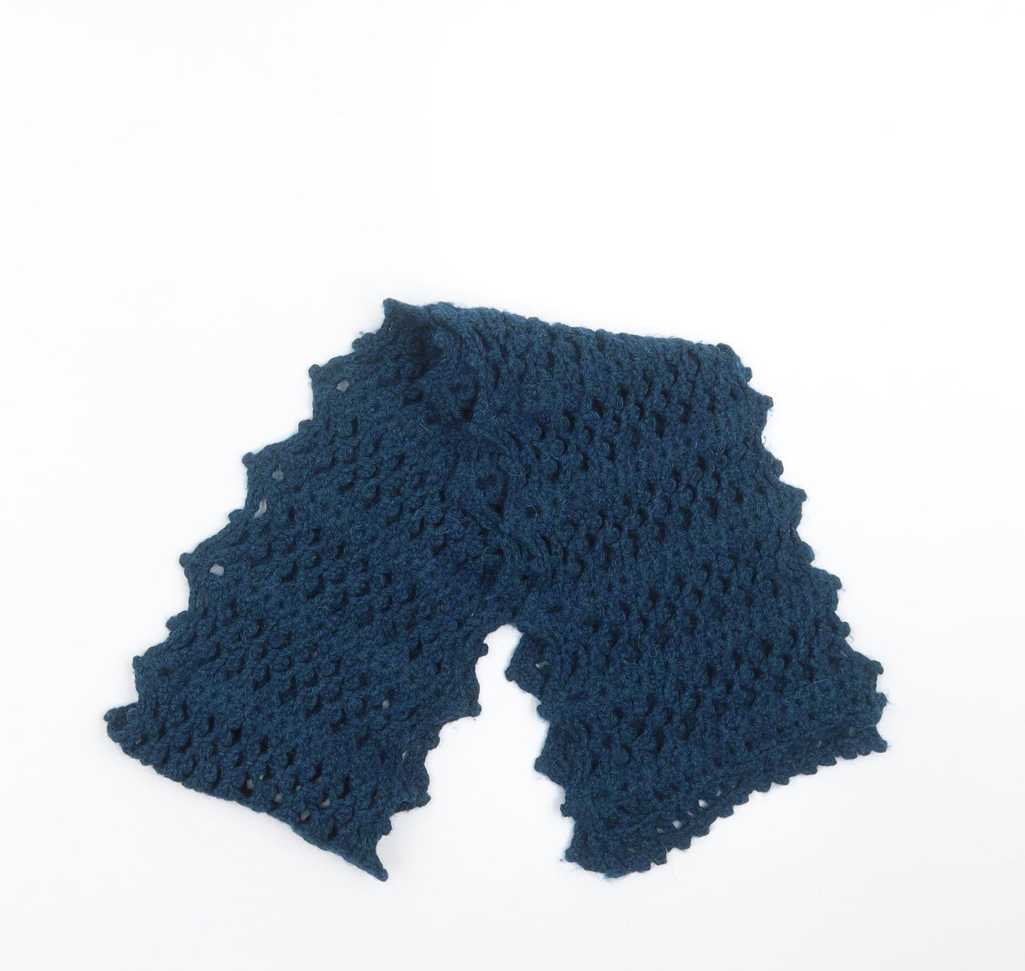 Preworn Womens Blue Knit Scarf