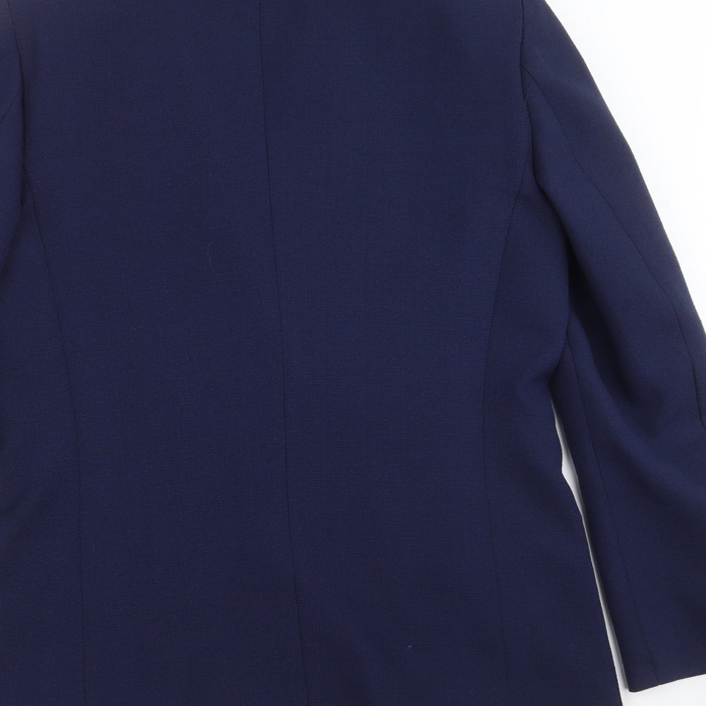 Preworn Womens Blue Jacket Suit Jacket Size 12
