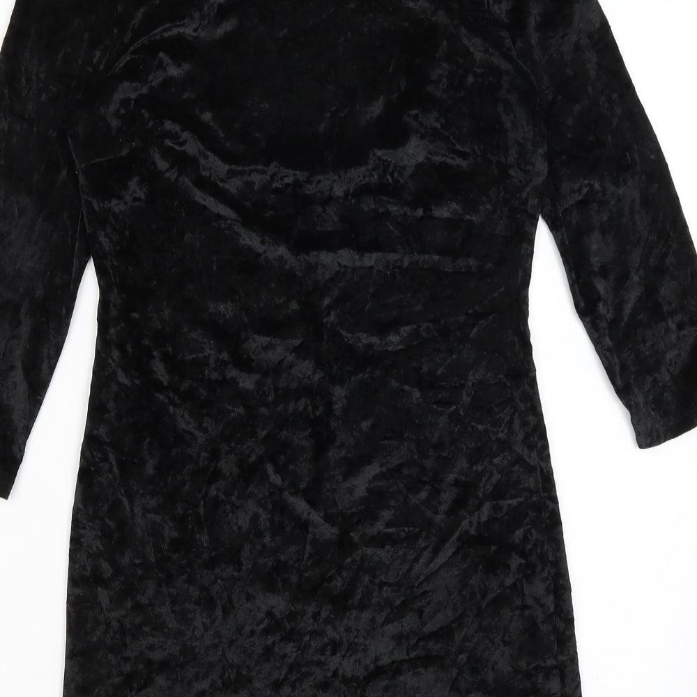 Preworn Womens Black Bodycon Size XS