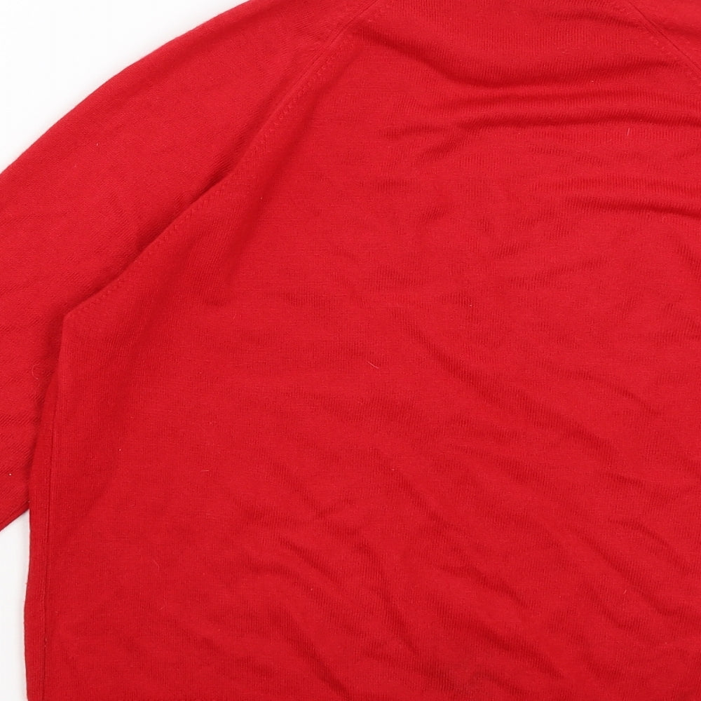 Marks & Spencer Womens Red Pullover Jumper Size 12
