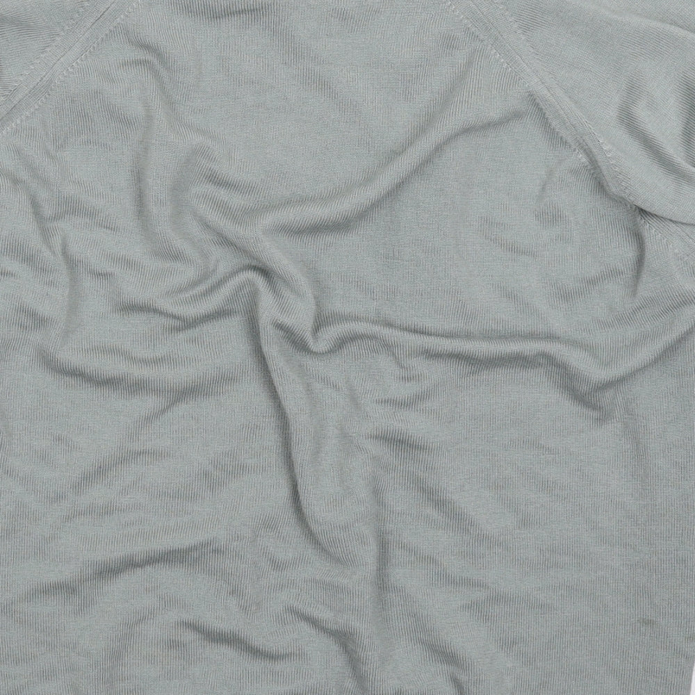Essentials Mens Grey Knit Pullover Jumper Size L