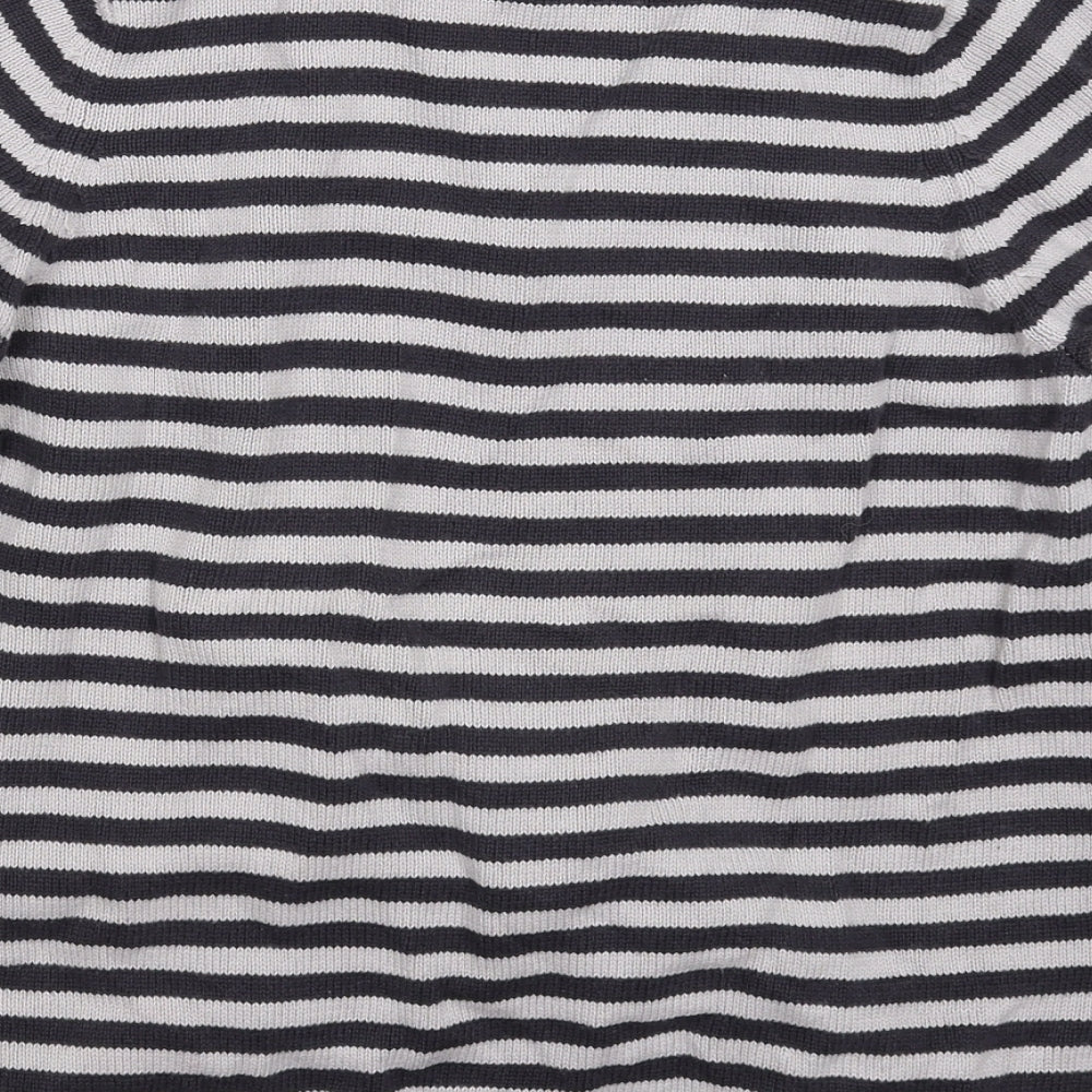 Marks & Spencer Womens Multicoloured Striped Knit Pullover Jumper Size 14