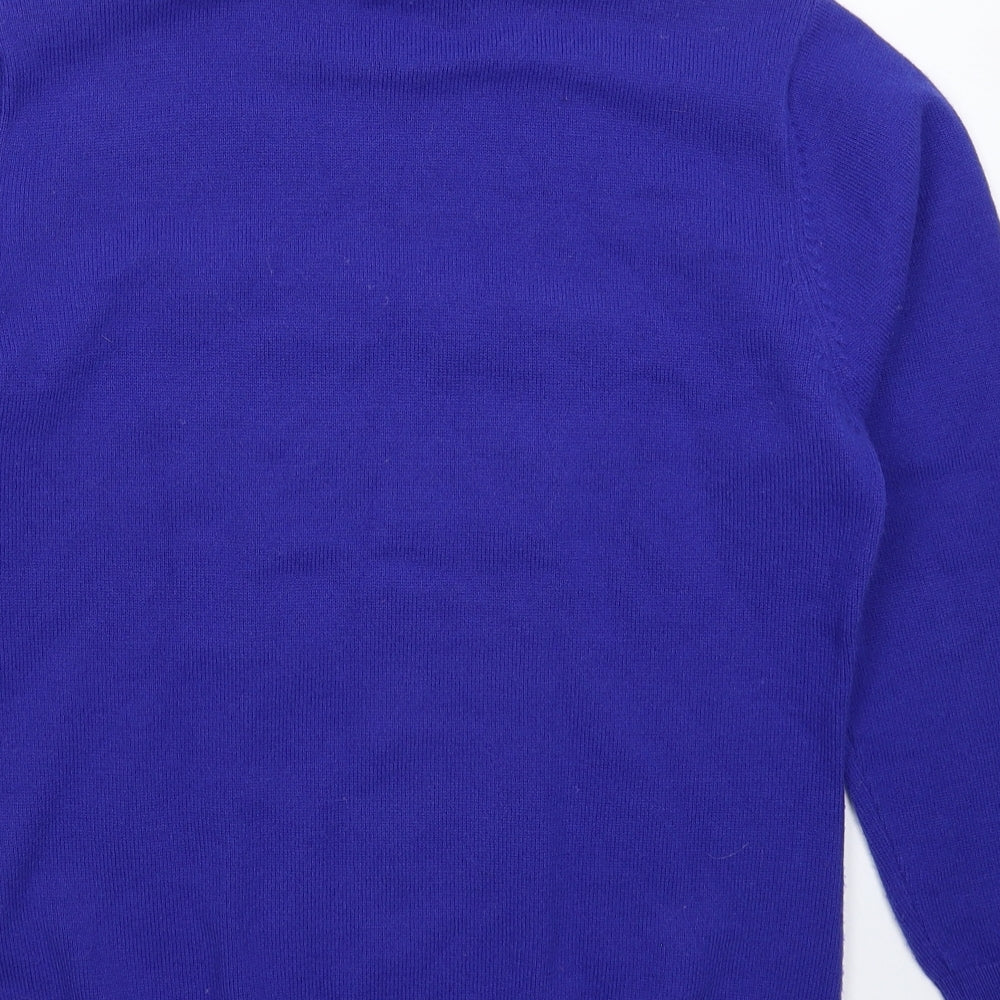 Paramour Womens Blue Knit Pullover Jumper Size L