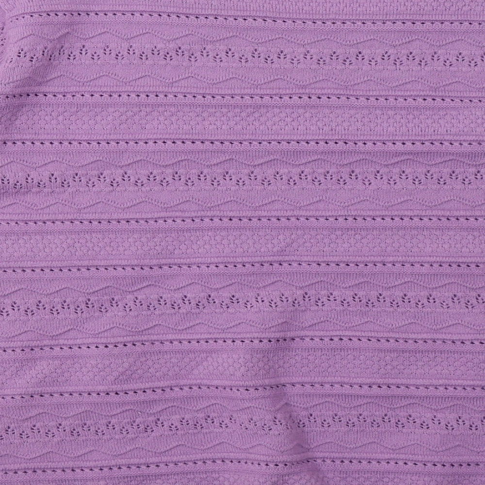 EWM Womens Purple Pullover Sweatshirt Size L