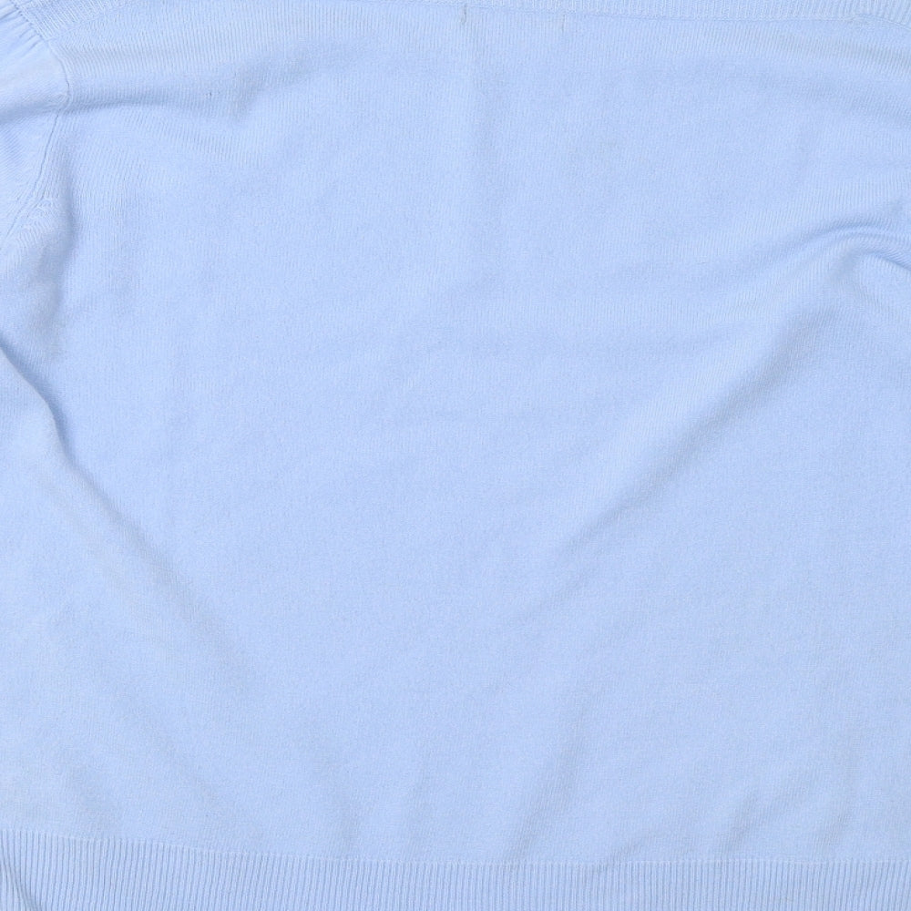 M&Co Womens Blue Pullover Sweatshirt Size 16