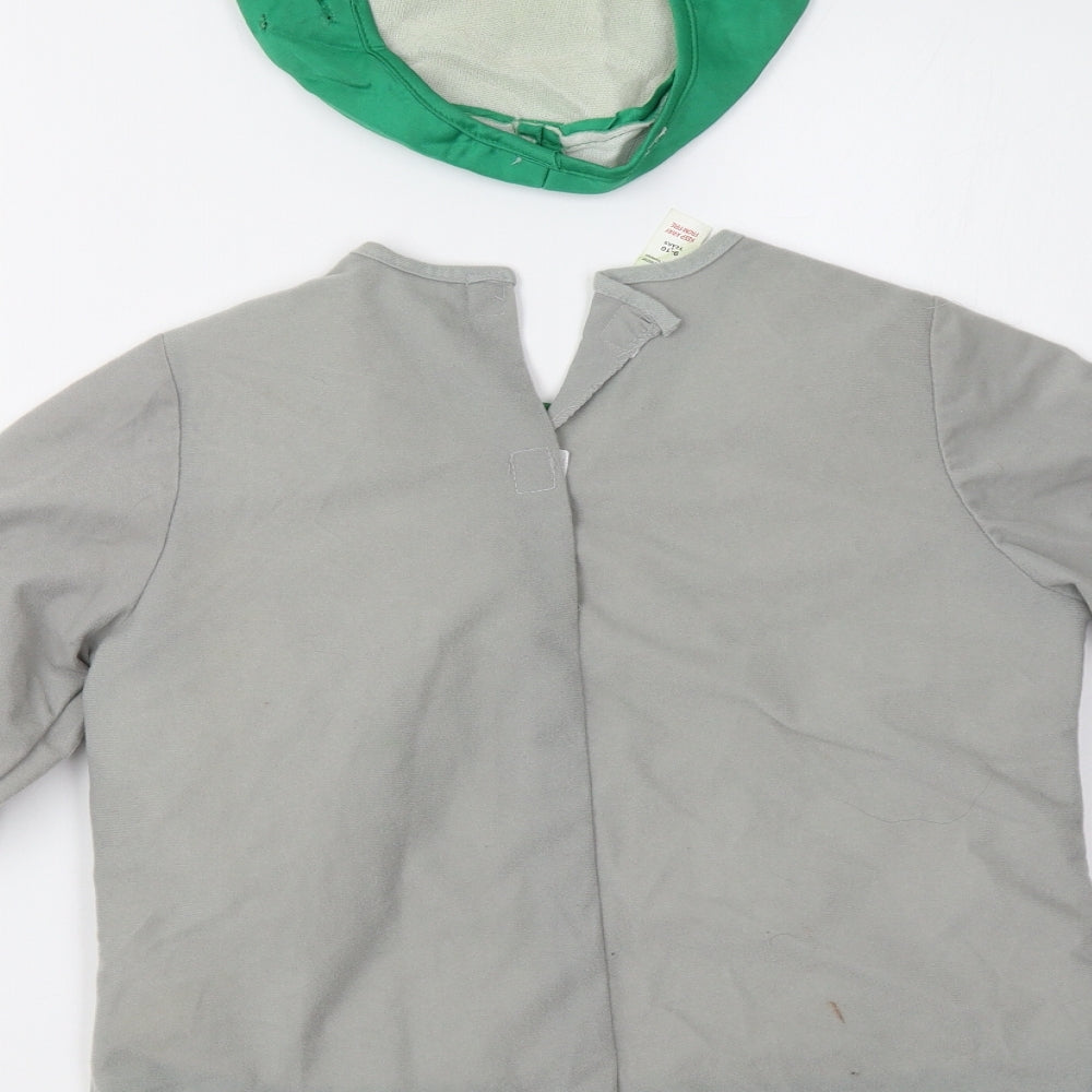 Matalan Boys Grey Pullover Sweatshirt Size 9-10 Years - Halloween - with hat