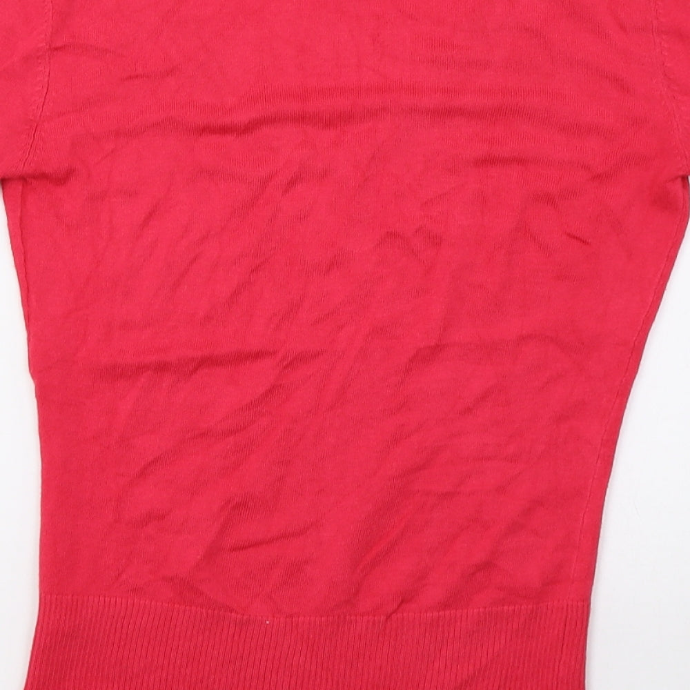 newlook Womens Pink Pullover Sweatshirt Size 10
