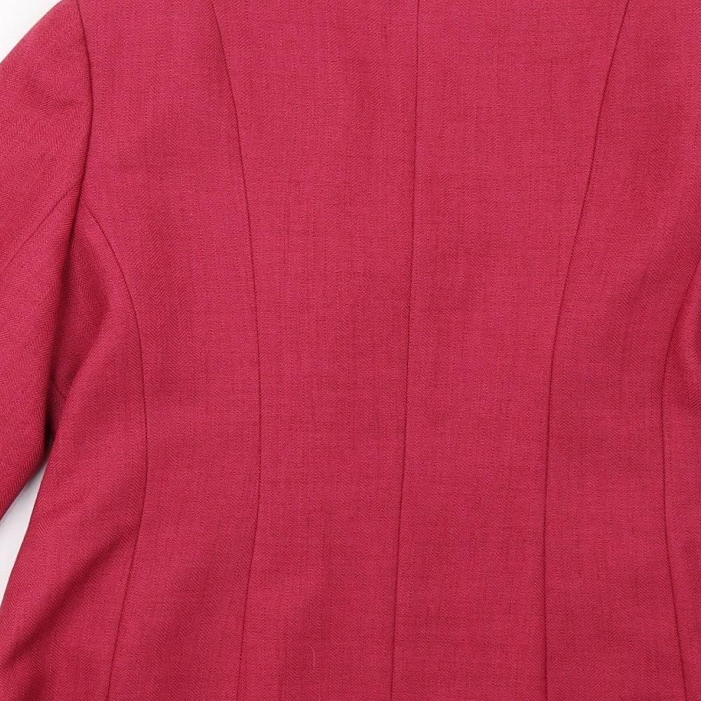 EWM Womens Pink Jacket Blazer Size 14