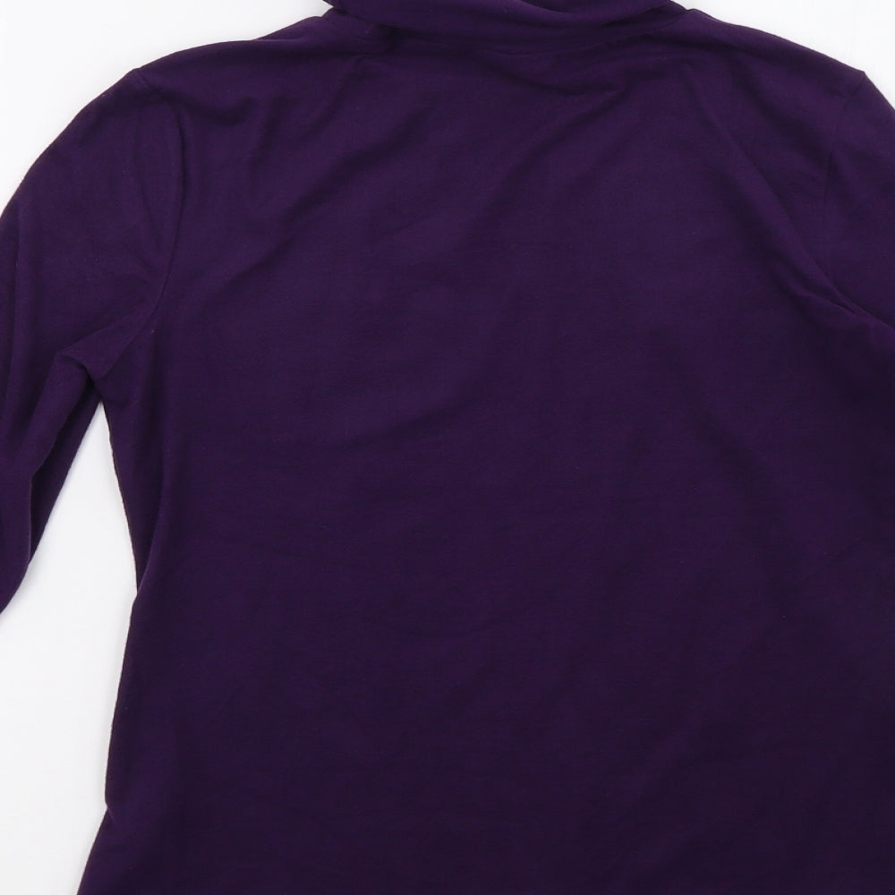ESMARA Womens Purple Pullover Sweatshirt Size S