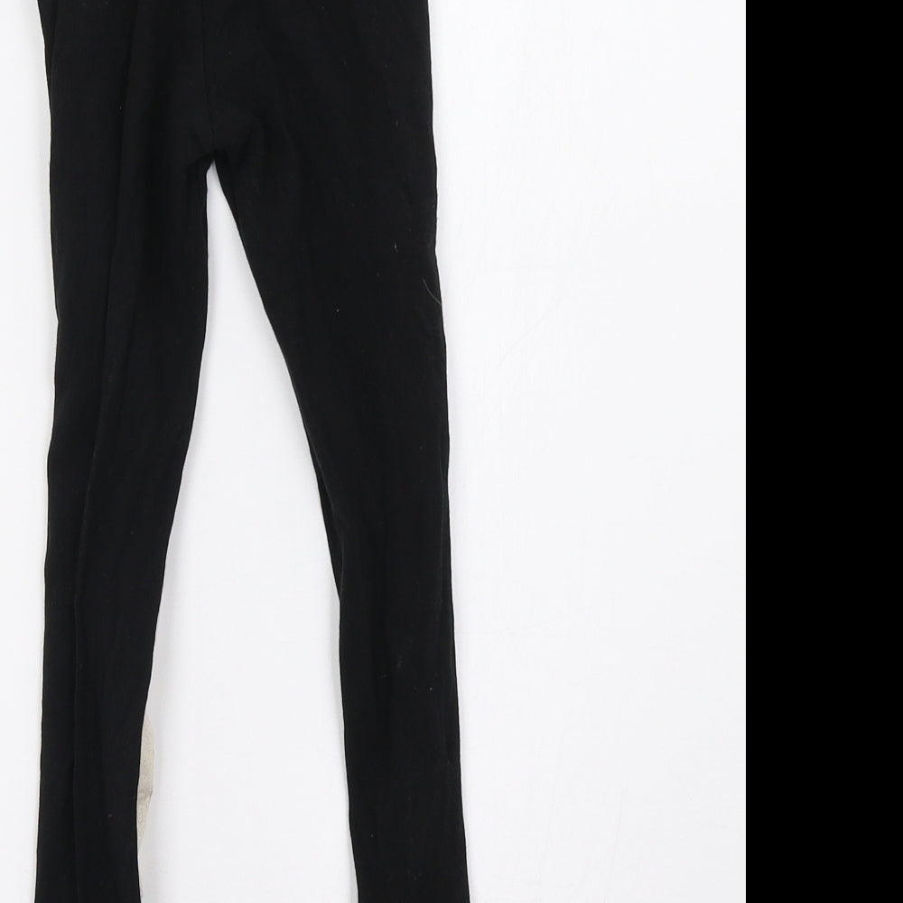 George Girls Black Trousers Size 7-8 Years