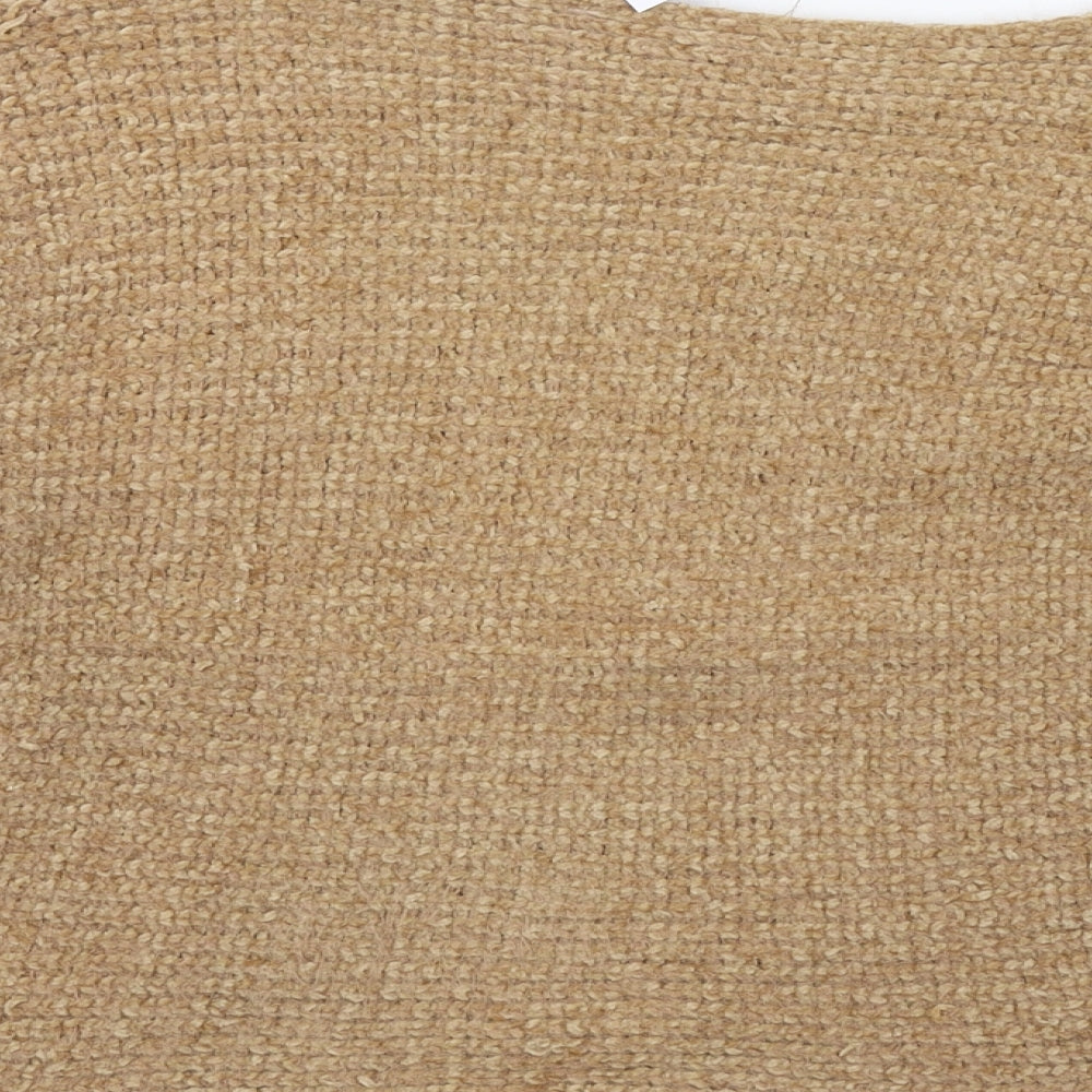 Preworn Womens Brown Knit Pullover Sweatshirt Size 16
