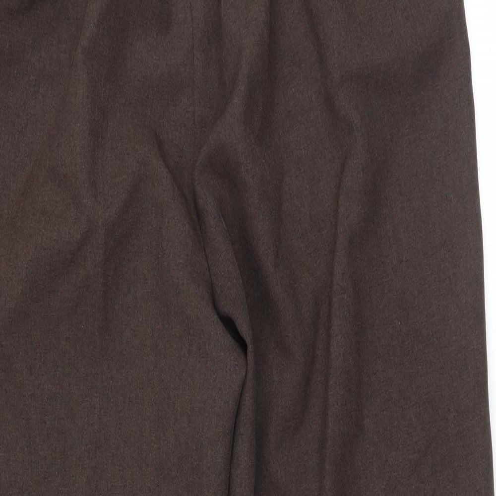 Bonmarché Womens Brown Trousers Size 14 L24.5 in