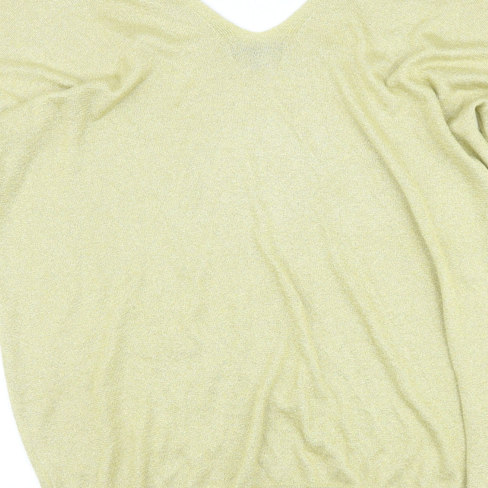 Next Womens Gold Pullover Jumper Size 18