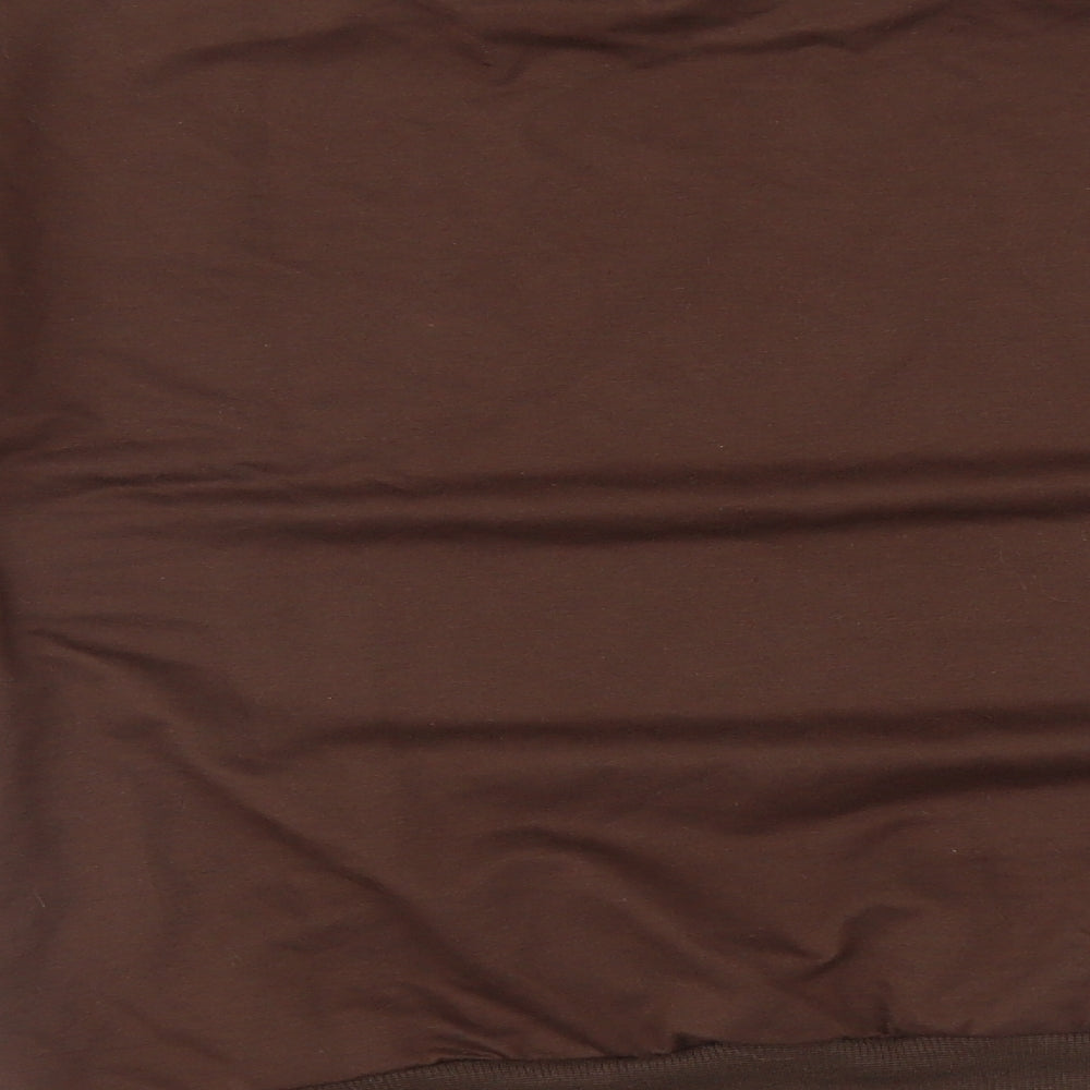 ROMWE Womens Brown Pullover Sweatshirt Size M