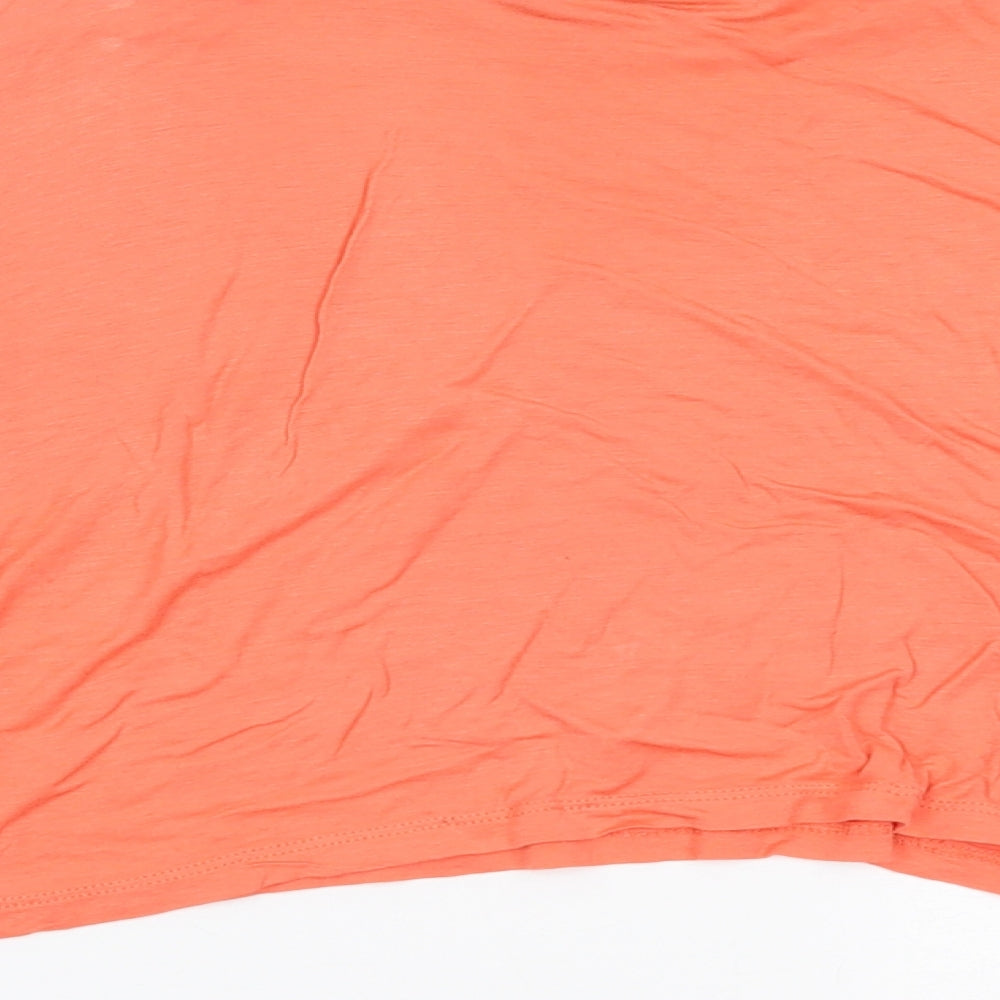 Republic Womens Pink Cropped T-Shirt Size 10