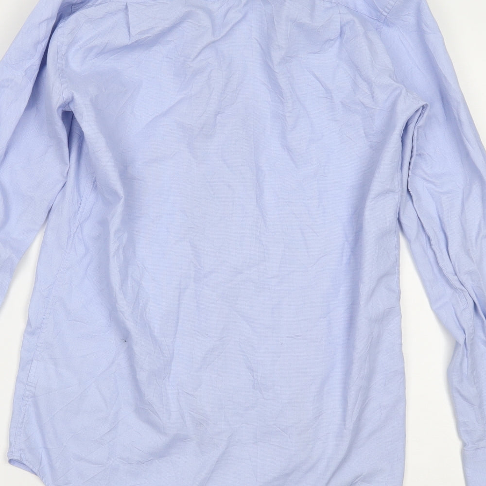 NEXT Mens Blue Button-Up Size 14.5