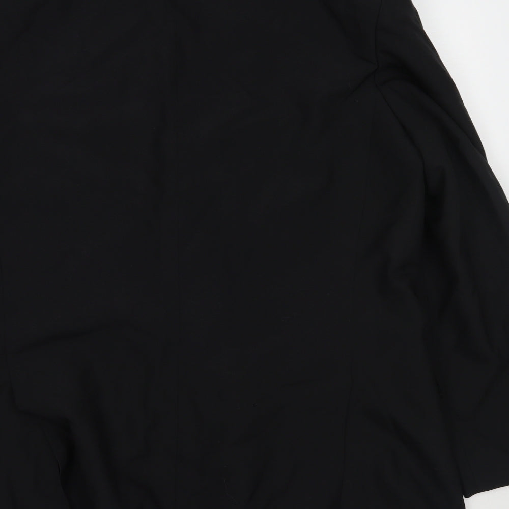 Mr Henry Mens Black Jacket Suit Jacket Size 42
