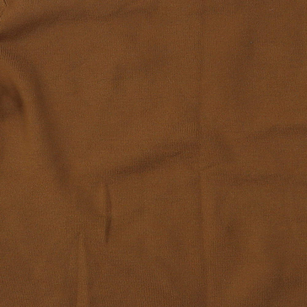 Dressbarn Womens Brown Basic Blouse Size L
