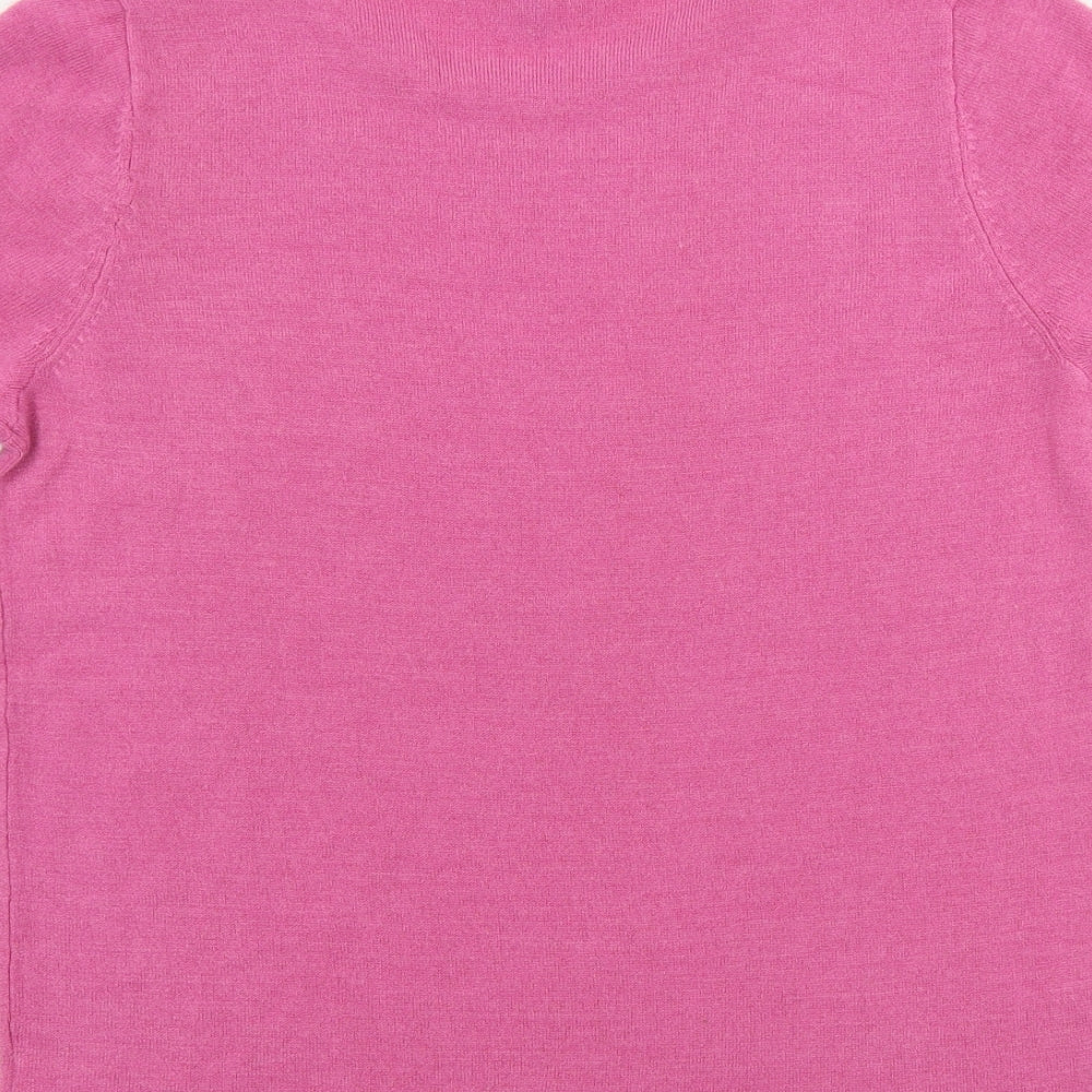love knitwear Womens Pink Basic T-Shirt Size 10