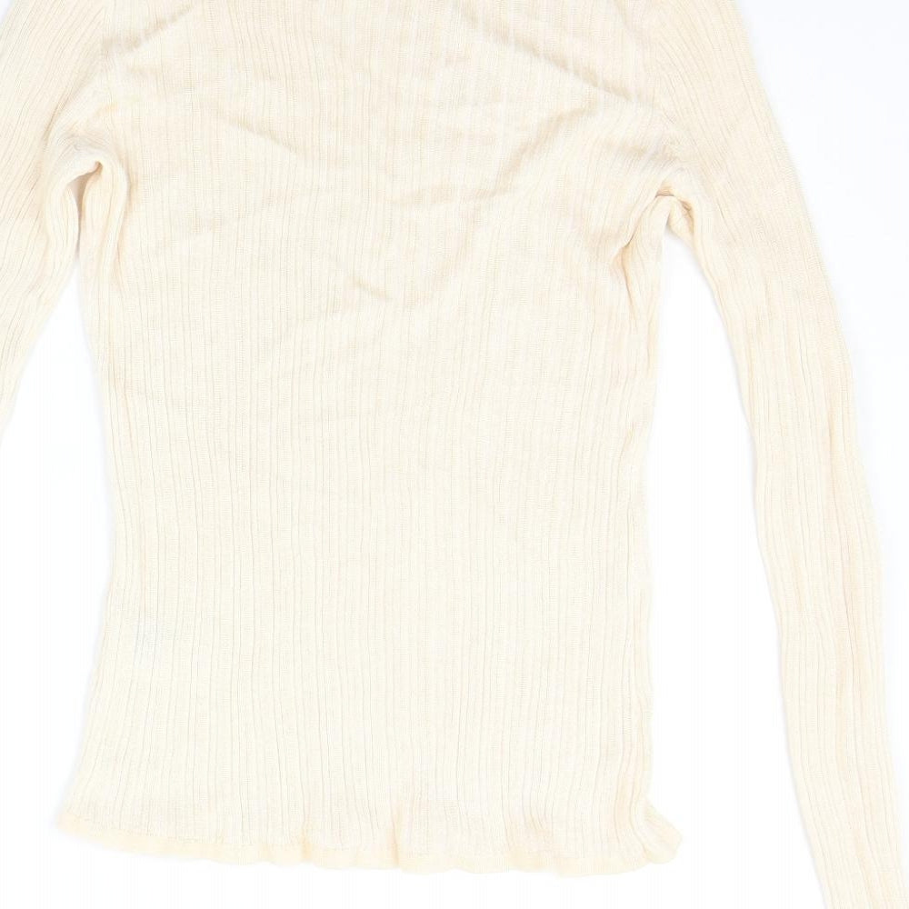 H&M Womens Beige Pullover Jumper Size M