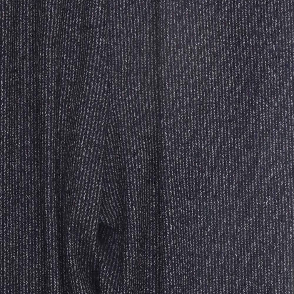 Marks & Spencer Womens Blue Striped Jogger Trousers Size 18 L22 in