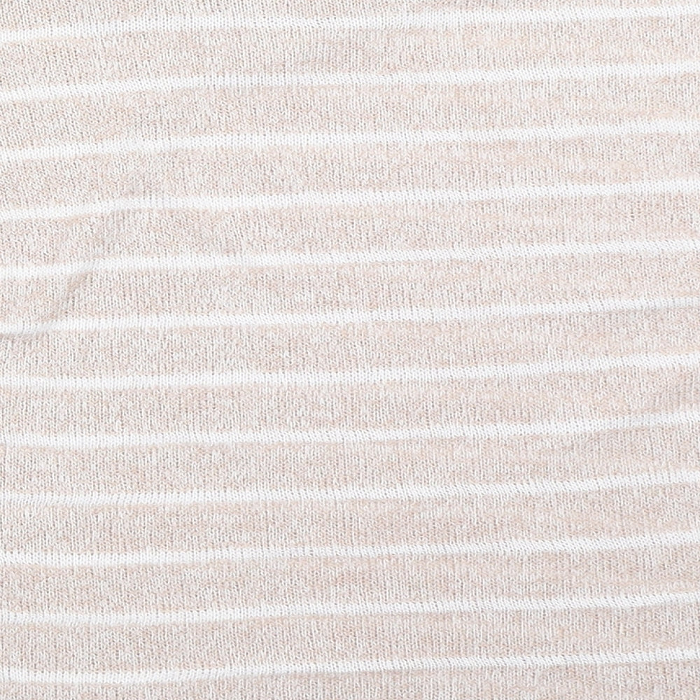 XXI Womens Beige Striped Pullover Jumper Size S