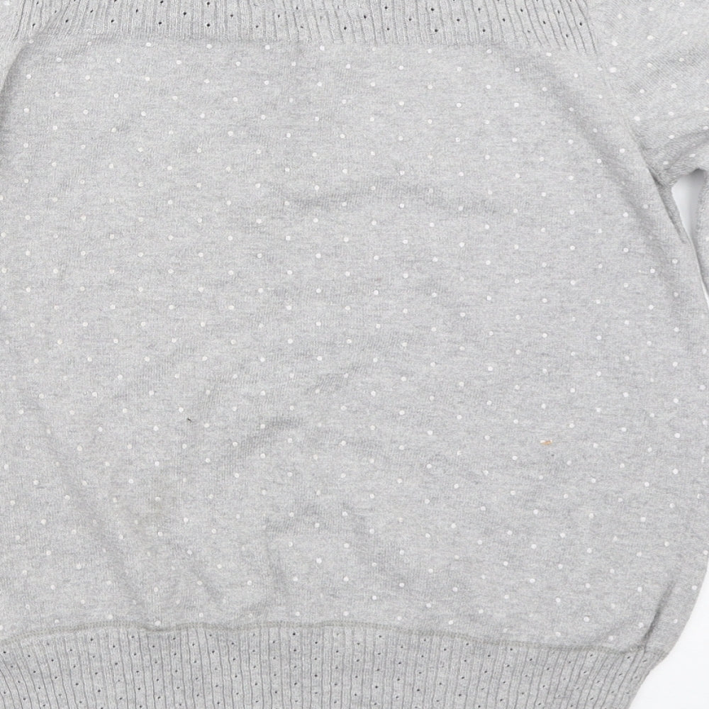 Marks & Spencer Womens Grey Pullover Jumper Size 2XS