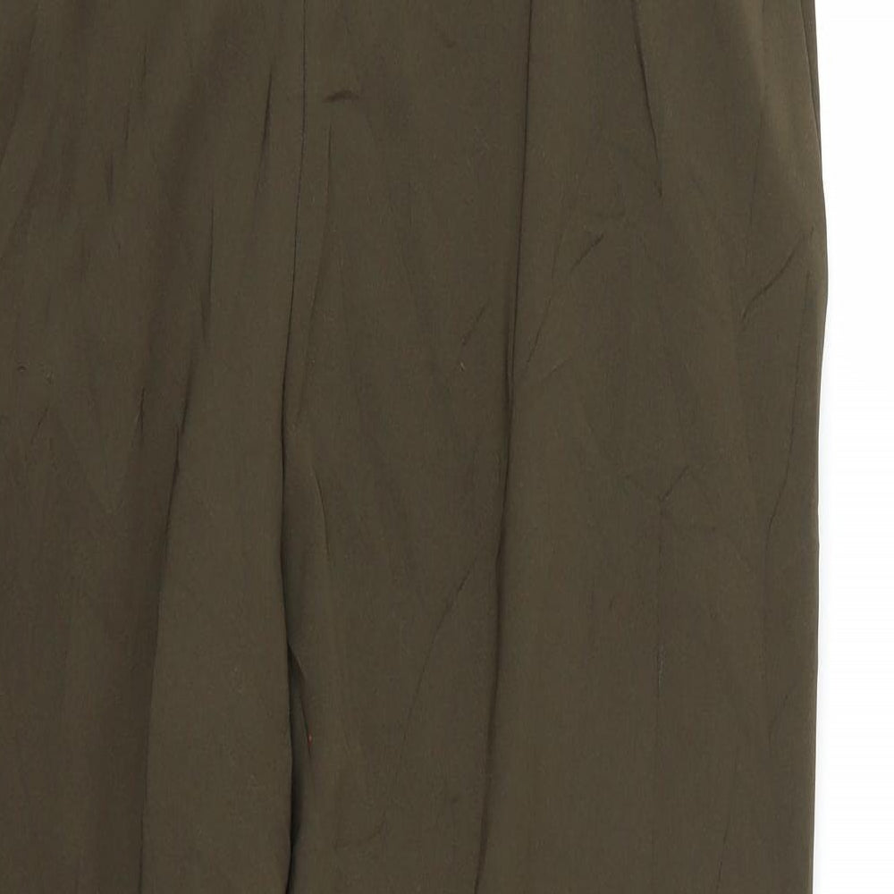 Marks & Spencer Womens Green Trousers Size 16 L23 in
