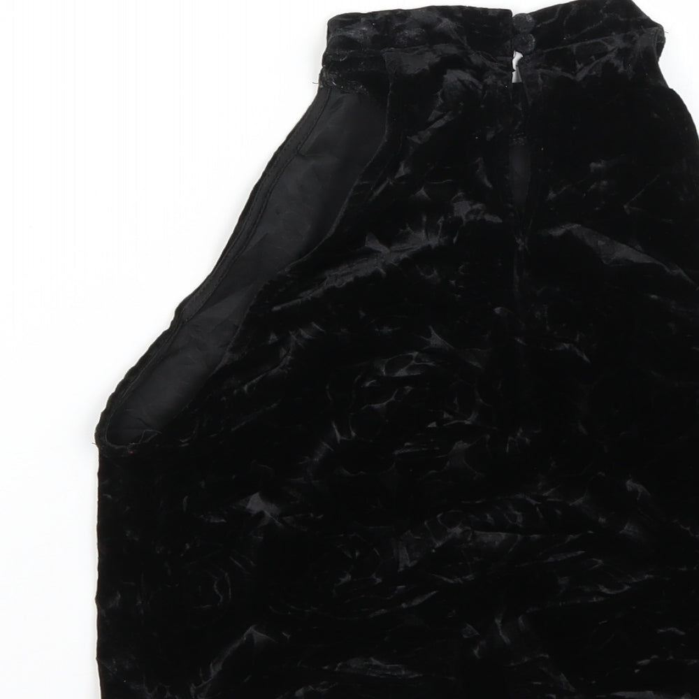 New Look Womens Black Basic Blouse Size 14