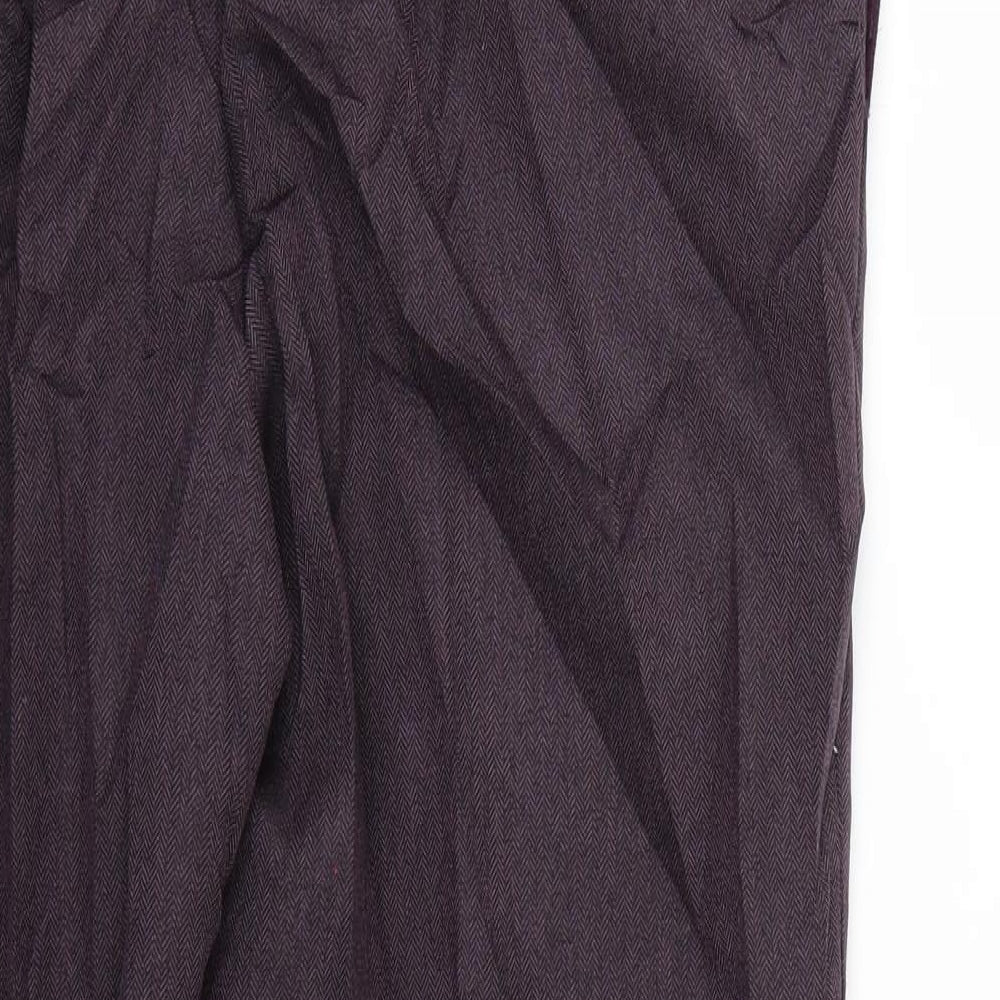 Classics Womens Purple Trousers Size 14 L24 in