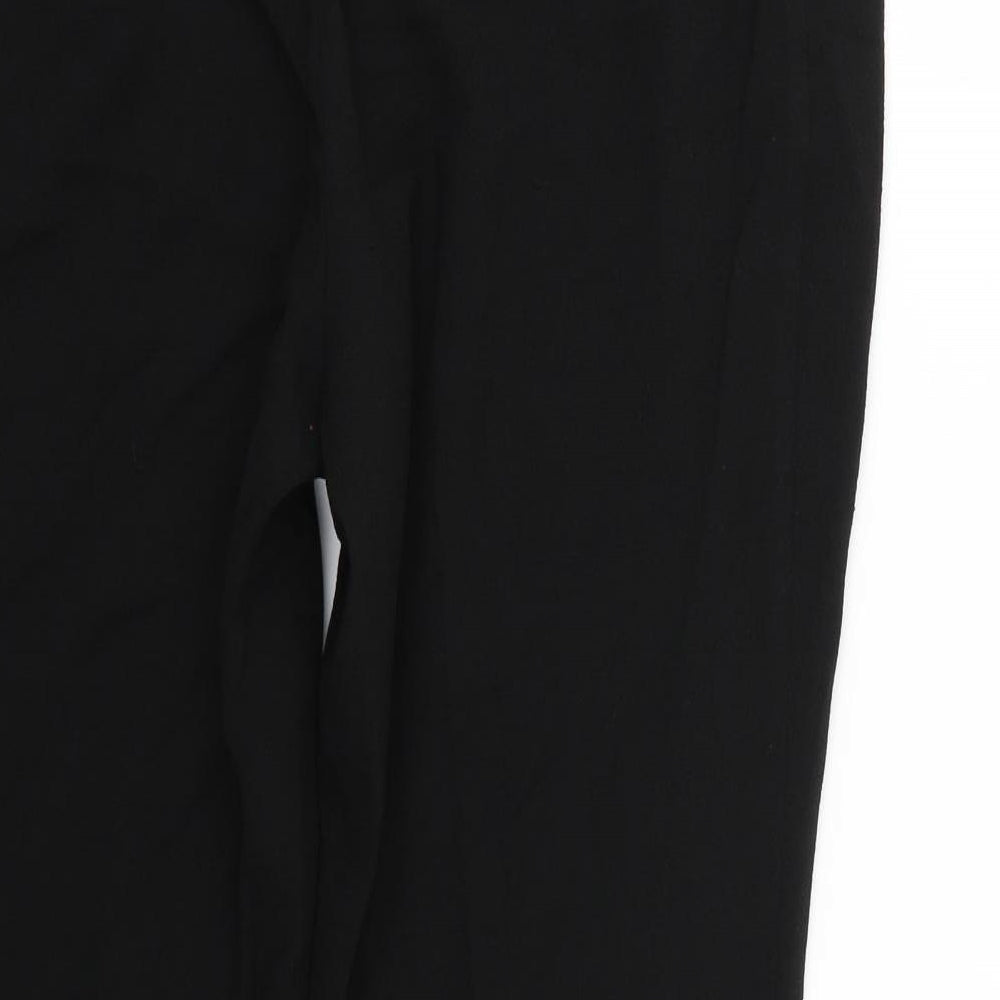 Marks and Spencer Womens Black Trousers Size 12 L25 in