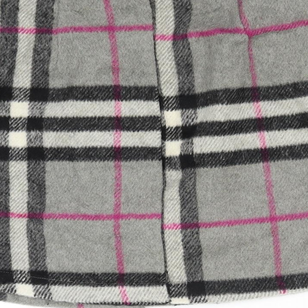 ikandi Womens Grey Check Mini Skirt Size 10