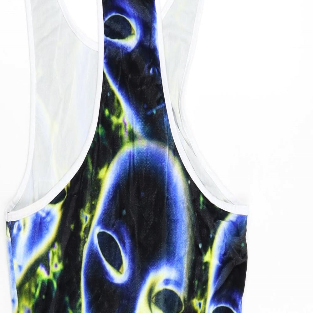 ASOS Womens Multicoloured Playsuit One-Piece Size M - Alien