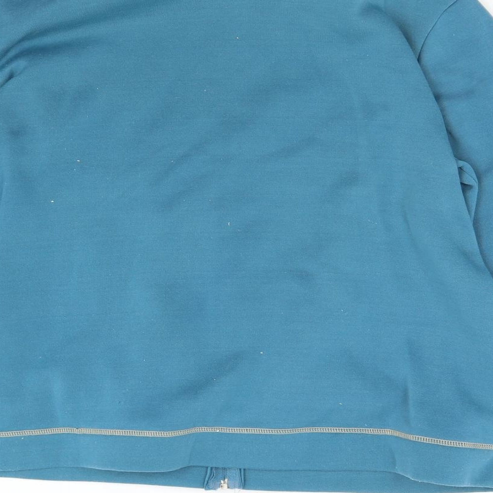Anne De Lancay Womens Blue Jacket Size 18