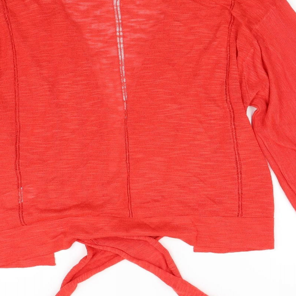 Next Womens Red Knit Cardigan Jumper Size S