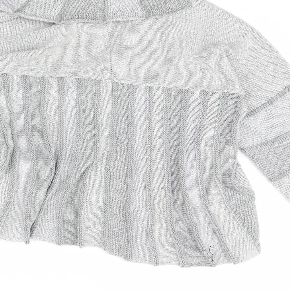 Per Una Womens Grey Striped Jacket Size L