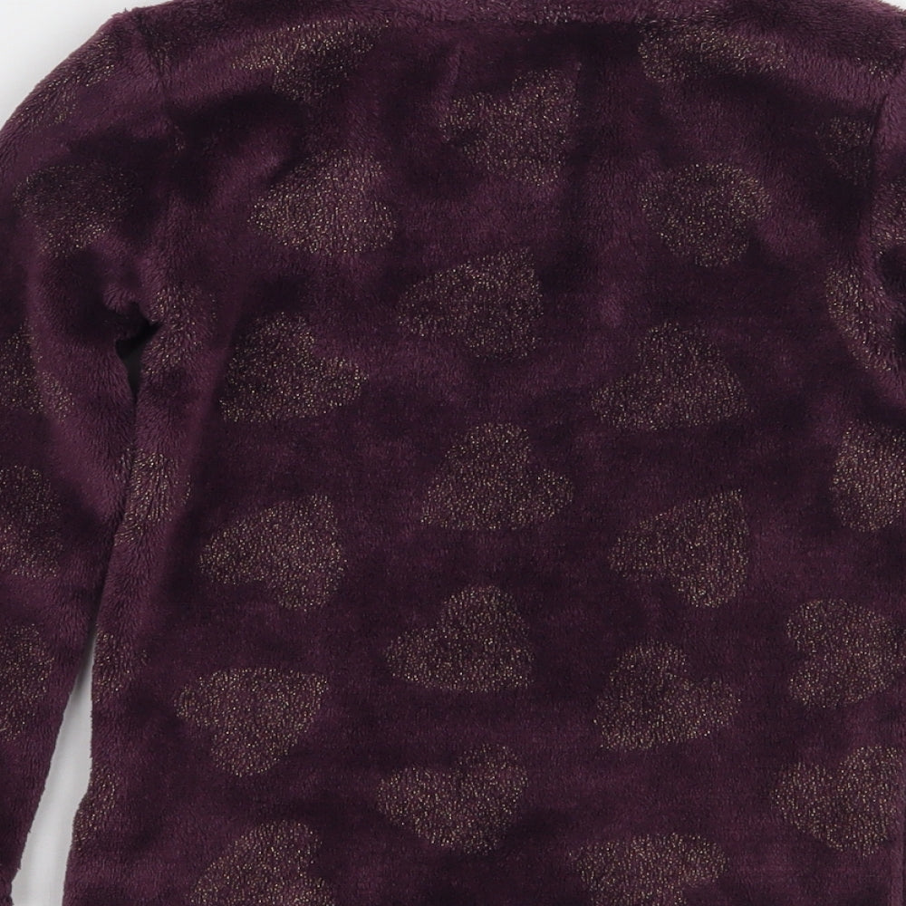 Primark Girls Purple Pullover Jumper Size 5-6 Years