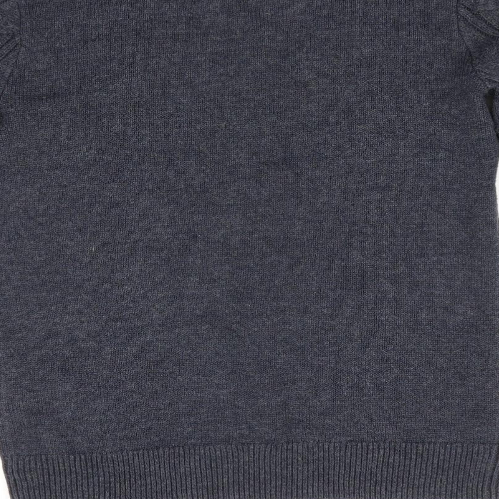 H&M Womens Blue Pullover Jumper Size 4 - Cable knit